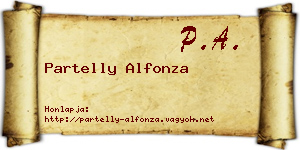 Partelly Alfonza névjegykártya